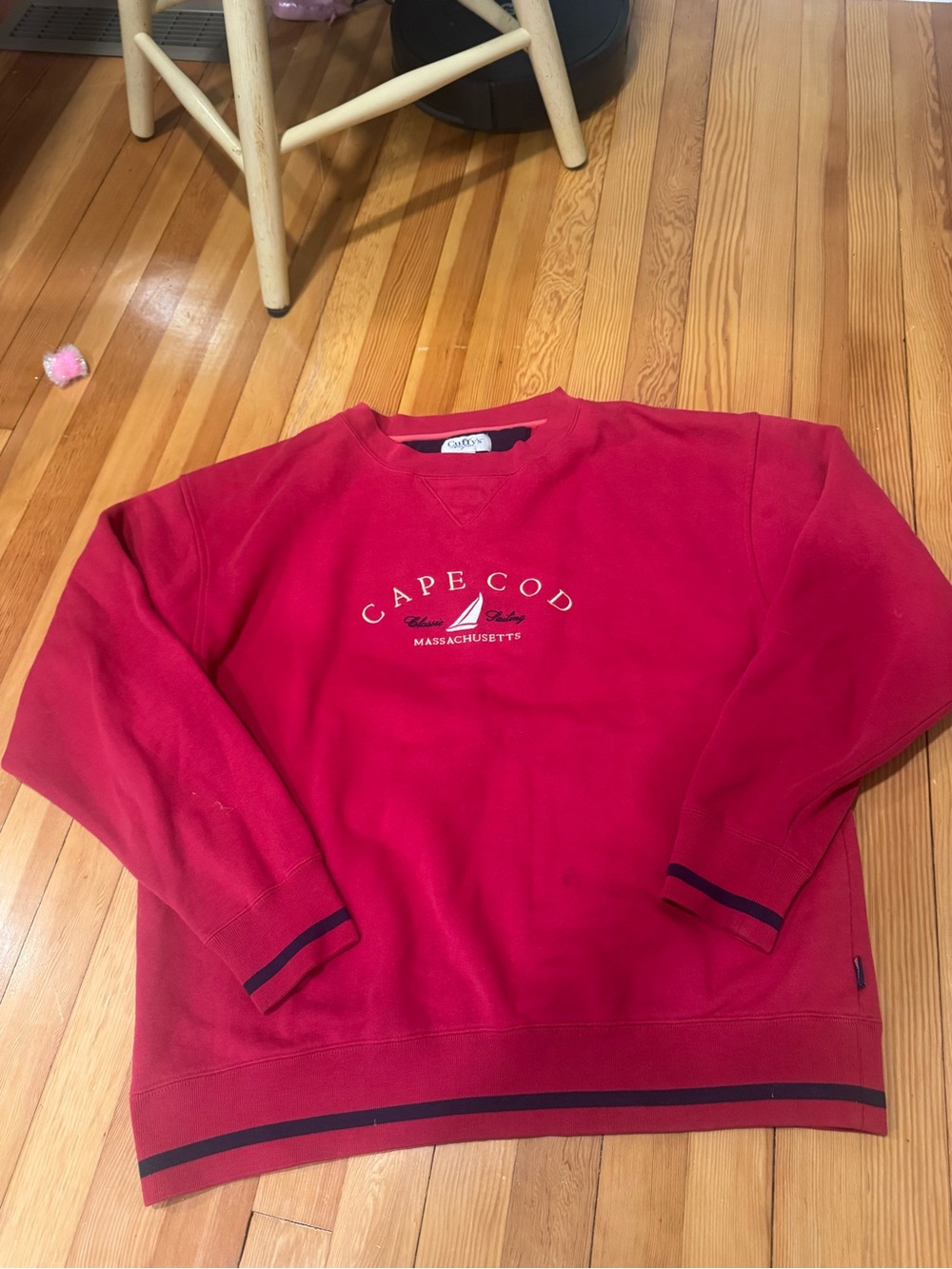 Vintage Cape Cod Red Crewneck Sweatshirt - Men's XL
